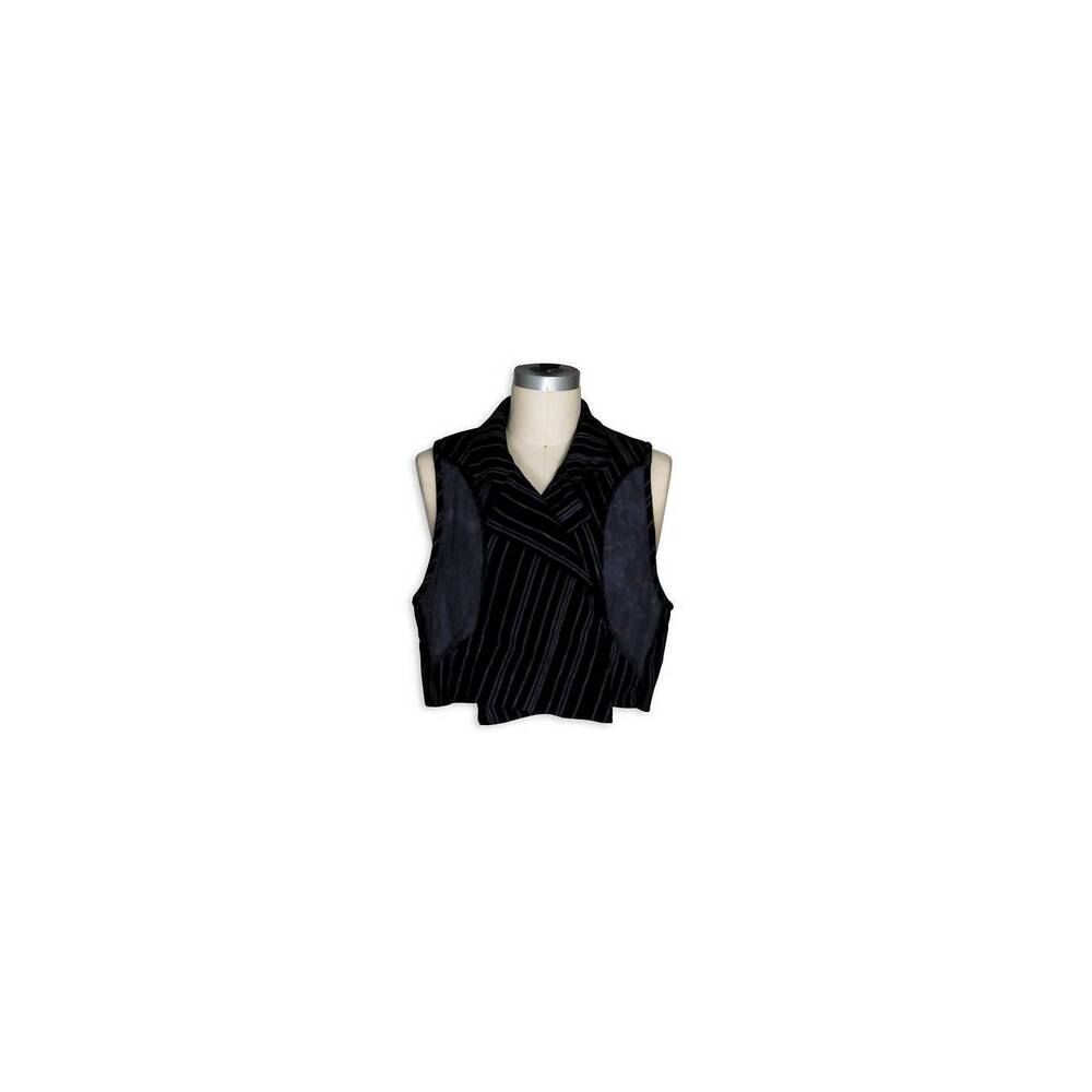 NEW CYNTHIA ASHBY women's chord reversible vest in lava